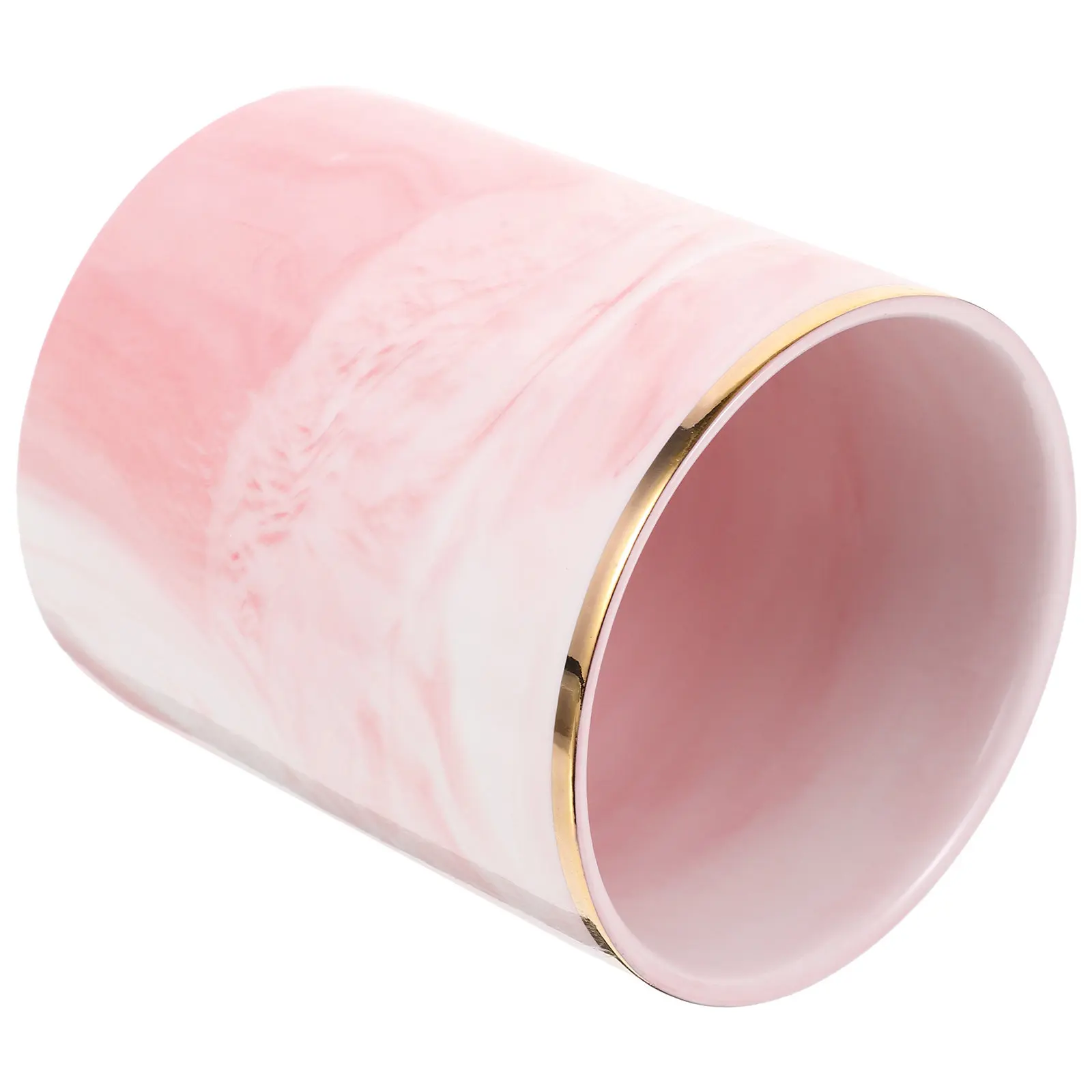 

Мраморный органайзер для ручек и карандашей, настольный стакан большой вместимости для кистей для макияжа, ручек, карандашей, линеек, ножниц, канцелярских принадлежностей