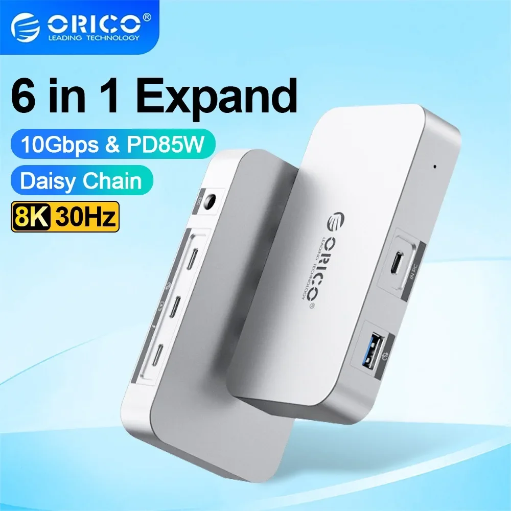 

ORICO USB4 HUB 40G USB C HUB PD85W 8K@30Hz 5K@60Hz 4K@60Hz Display Support Daisy Chain Expand for MacBook Pro Mac OS Windows