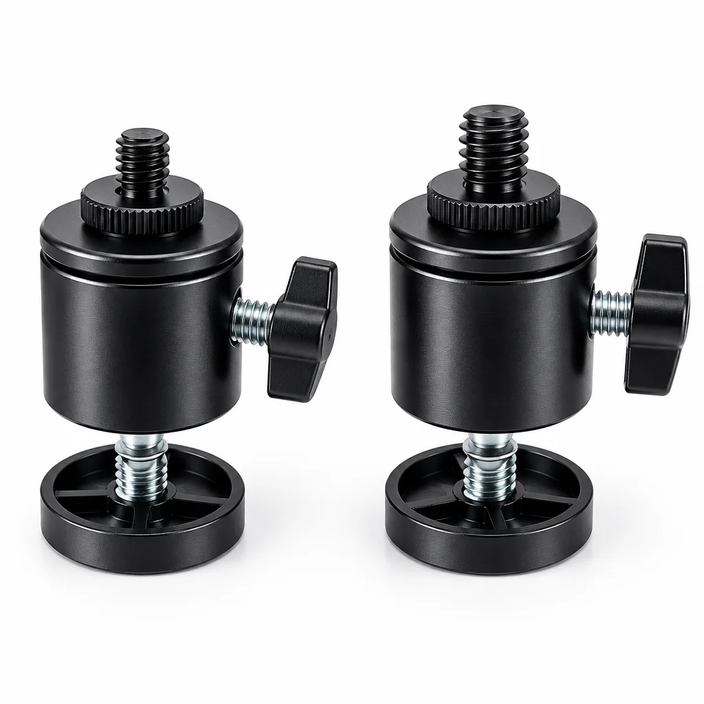 360 Degree Rotatable Ball Head Mount for Camera - Universal Joint Spherical Yaw Pitch Roll Base