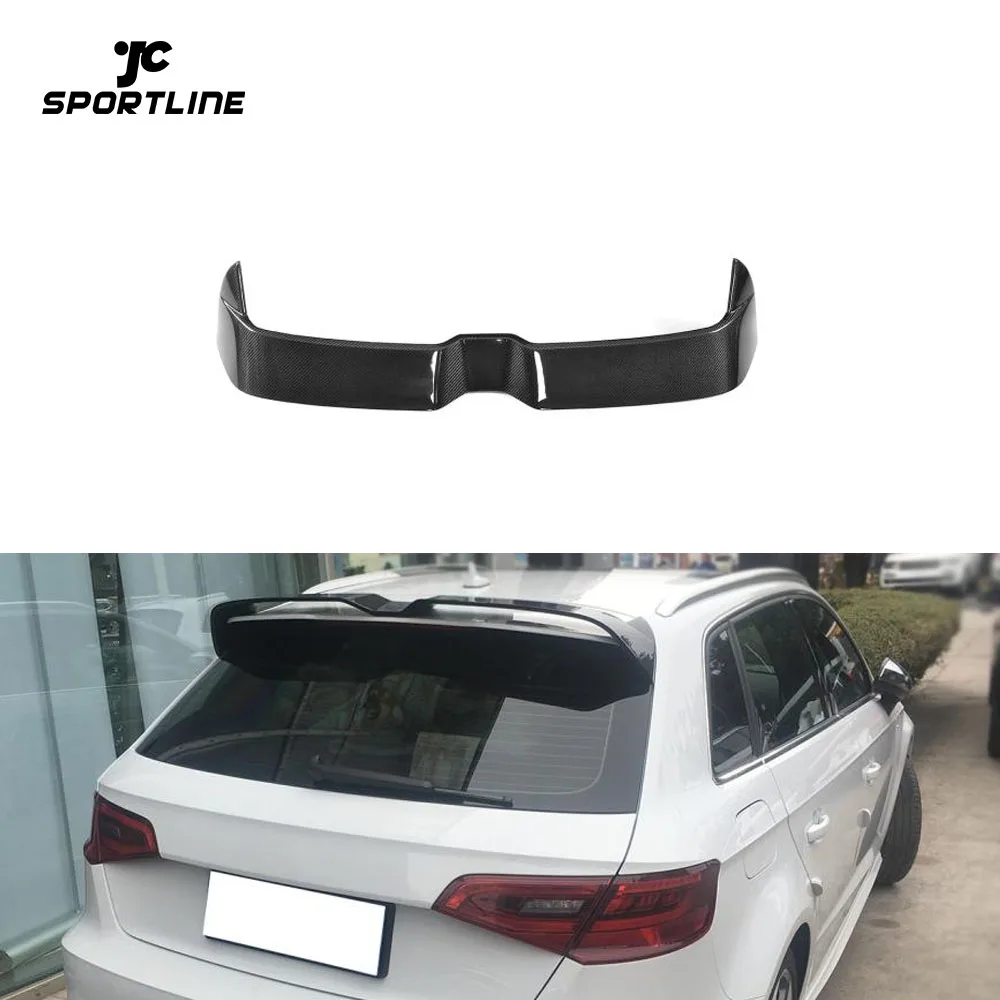 

JC Sportline Carbon Fiber Window Roof Spoiler For Audi A3 Sline S3 RS3 Hatchback 4-Door 2014-2018