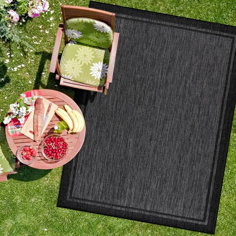 

Outdoor Rug, Bordered Area Rugs for Indoor and Patios, Washable, Outdoor Rug