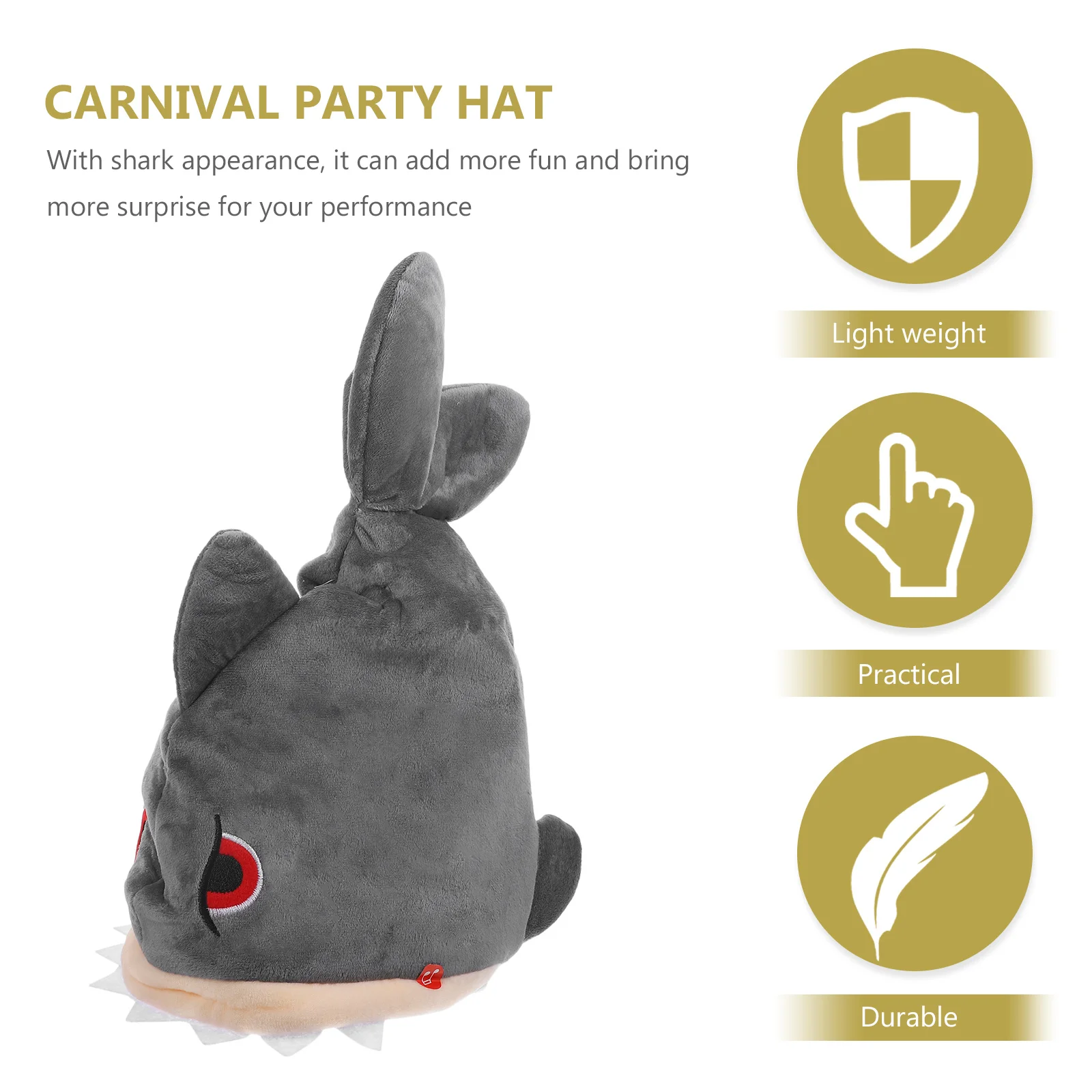 Electric Moving Shark Hat with 72 Tunes Premium Comfortable Party Hat for Kids Birthday Stage Performance Cosplay Gear