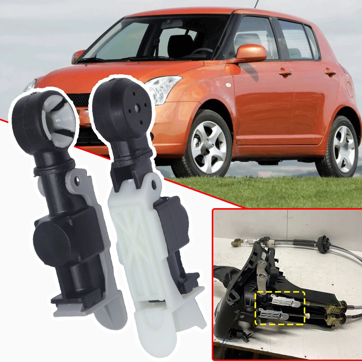 Manual Trans Shifter Linkage Lever Cable Bowden Catch for Suzuki Swift I 2004-2010 Terminal Selection Gearbox Stop Support End