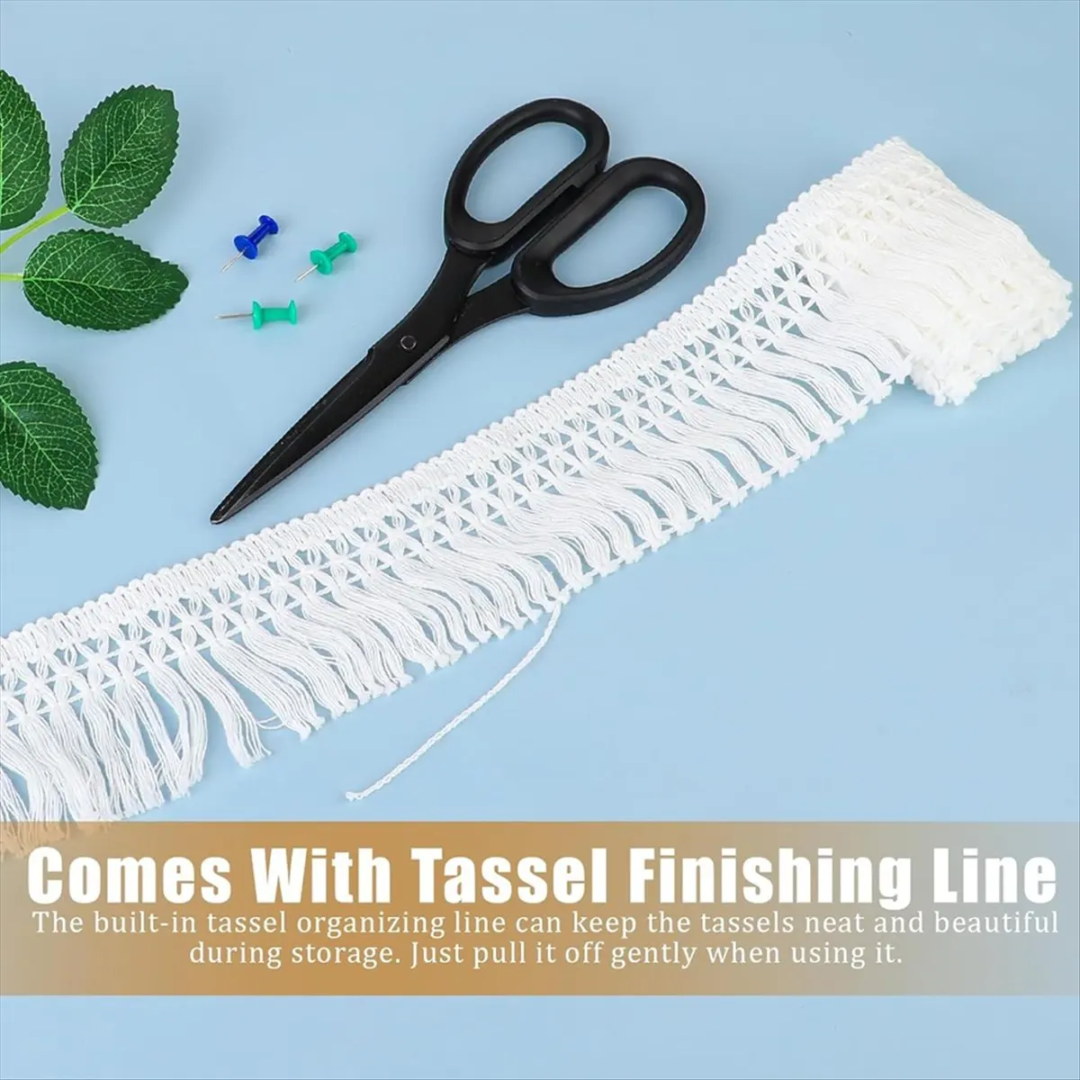 AB52 10 Yards 2.3inch Wide Tassel Fringe Trim Sewing Fringe Trim Boho Long Fringe Trim for Clothes Lamp Shade Curtain Crafts