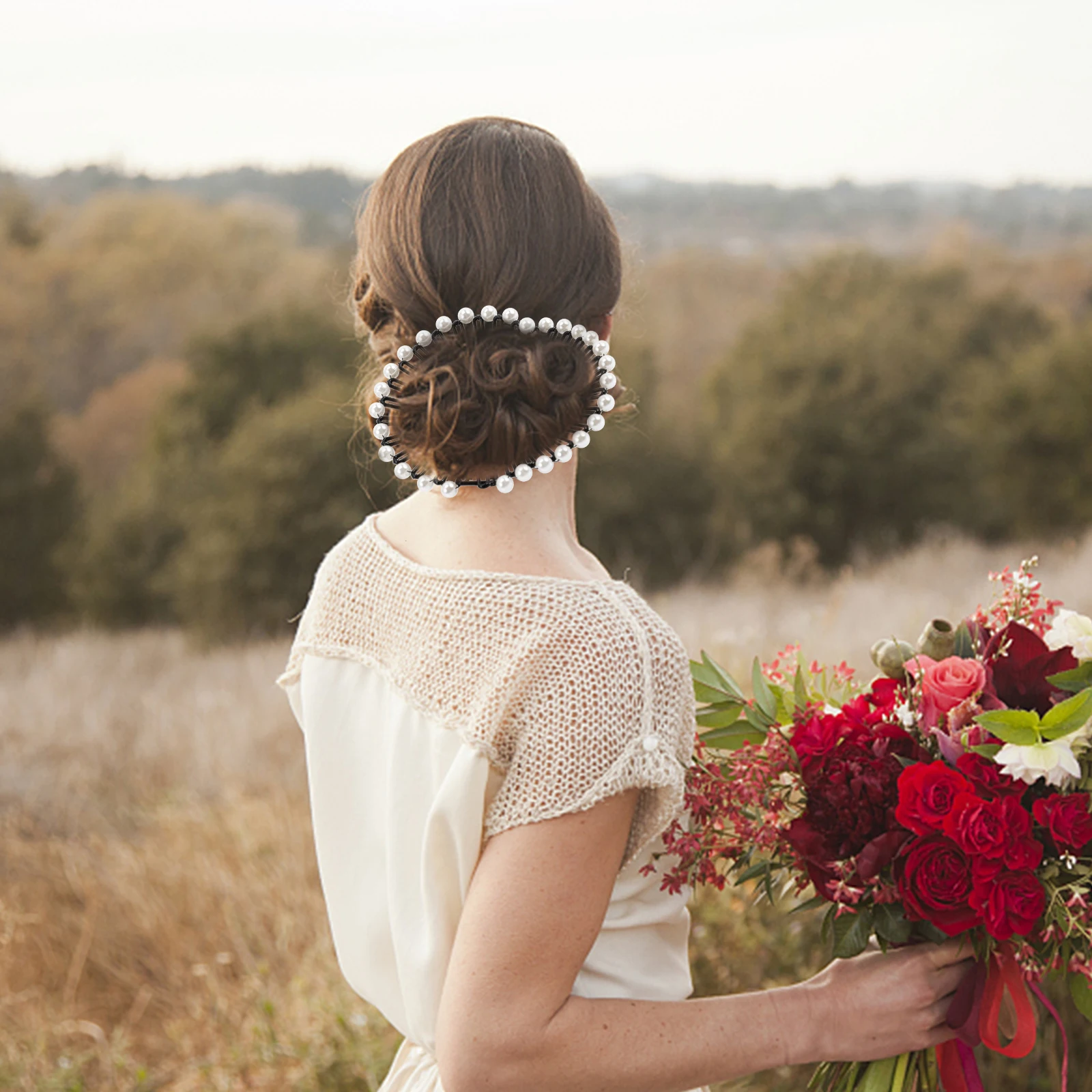 

6 шт. повязка на голову, пружинная расческа, нескользящие повязки на голову для женщин, расчески для укладки волос, эластичная эластичная повязка для макияжа, черная эластичная женская повязка