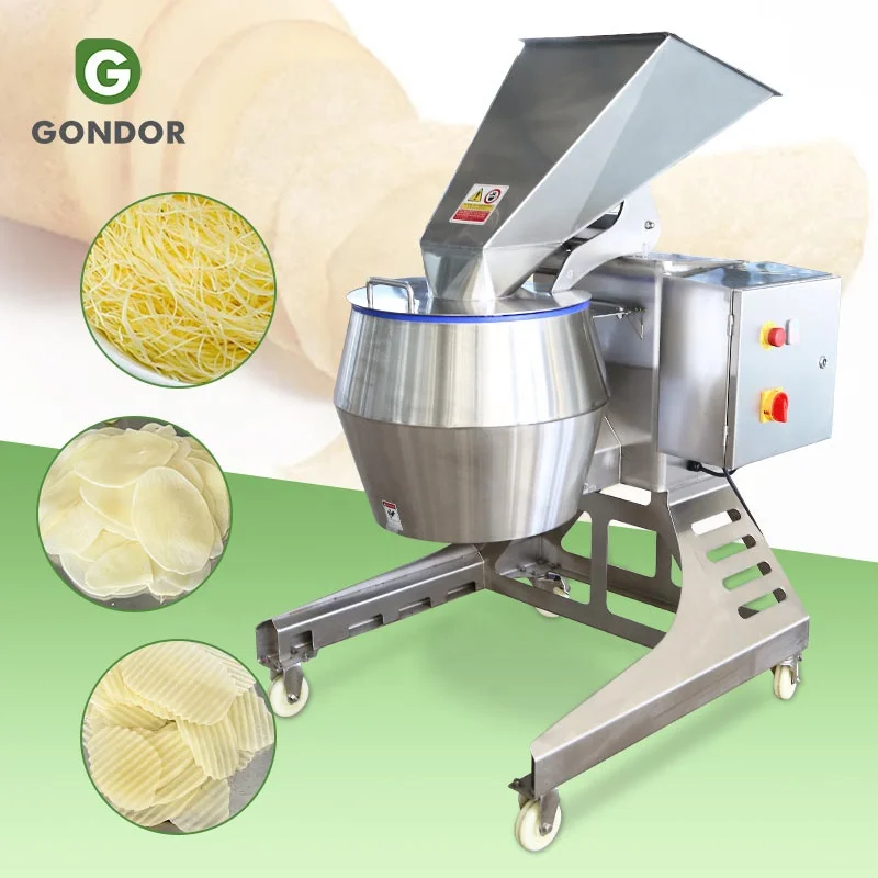 Cortadora de Centifuga pesada de servicio vegetal, instrumentos cortadores de zanahorias que cortan patatas fritas para
