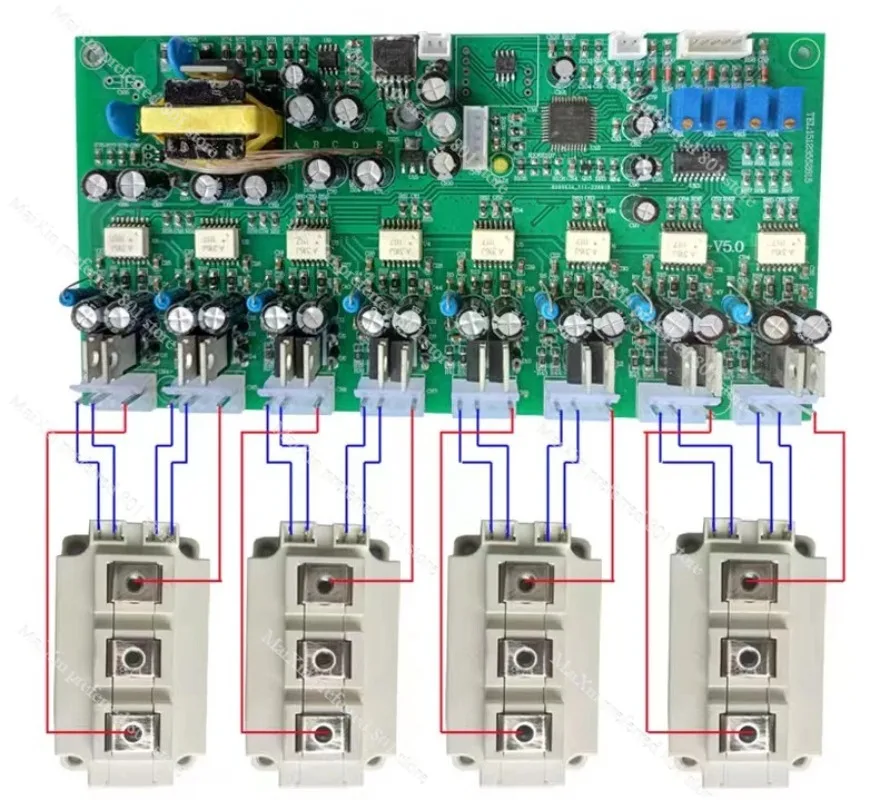 Three-phase Four-arm Sine Wave IGBT Module Driver Board