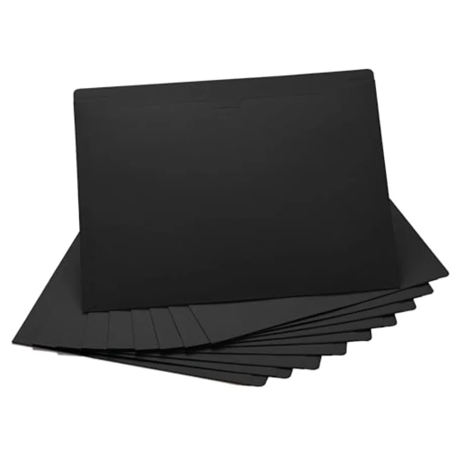 

File Jackets, Flat-No Expansion, Letter Size, Reinforced Straight-Cut Tab, 10 Pack