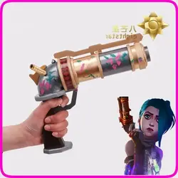 LoL Arcane Jinx Cosplay Arms Props BaoBao Vi Sister Cosplay Gun LOL Arcane Jinx blue wigs for Halloween LOL Arcane Vi/Jinx Props