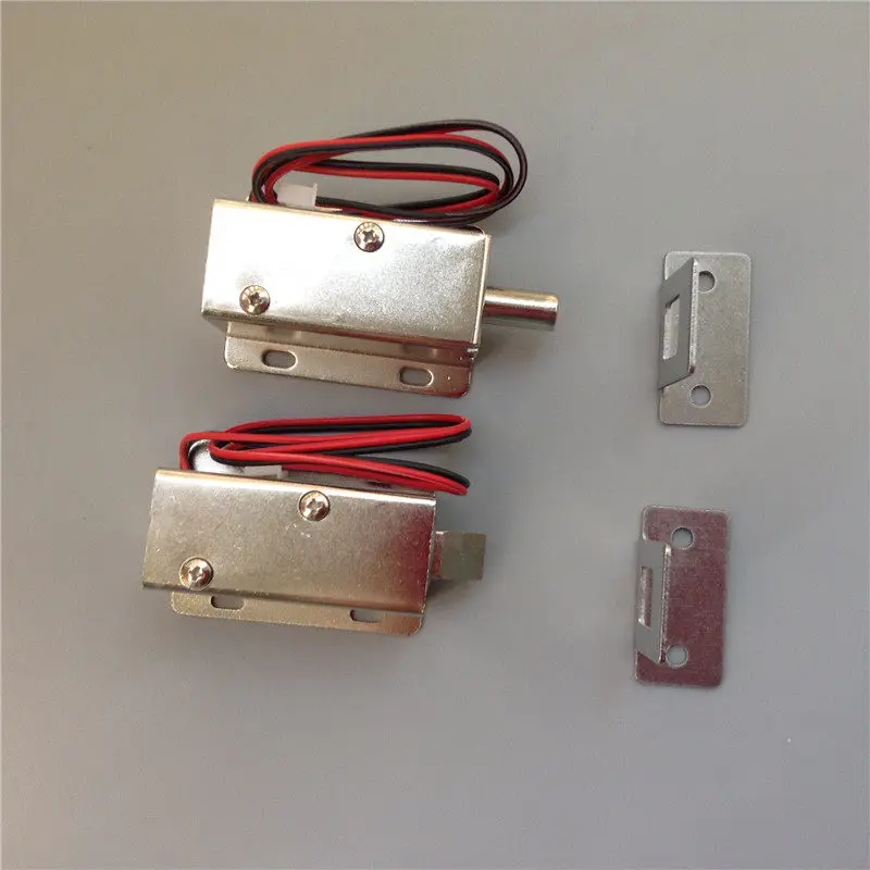 Electromagnetic lock 12V24V electronic control lock electric latch electronic lock small electromagnet push-pull rod electric
