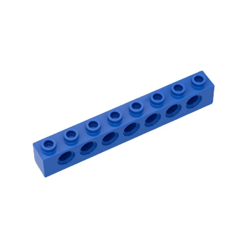 50PCS 3702 Technical Brick 1x8 with Holes Bricks Collections Bulk Modular GBC Toys For Technical MOC Buildings Blocks