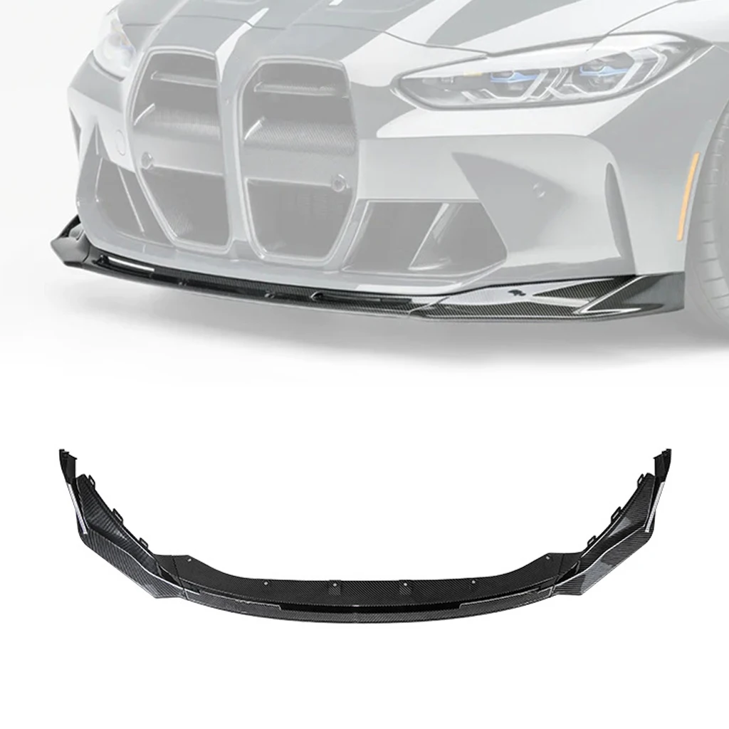 

Front Bumper Lip Spoiler Diffuser Splitters Body Kit Aprons Cover Guard Trim For BMW M3 G80 M4 G82 2021 2022 2023+ Gloss Black