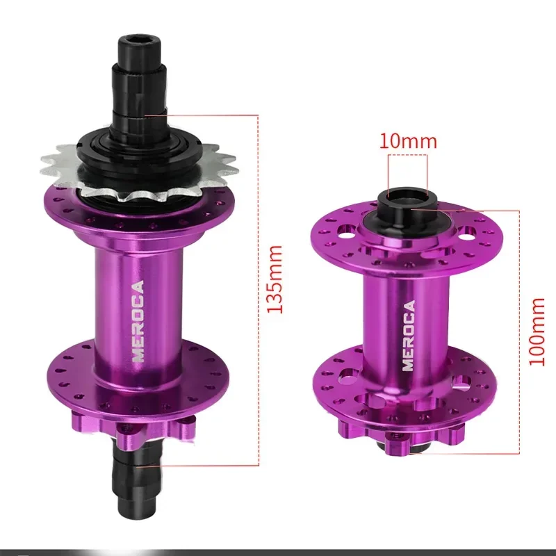 MEROCA single speed hub 32 holes mtb bicycle hubs noisy cubes Sealed bearing rear hub For DJ dirt jump MTB Mountain Bike