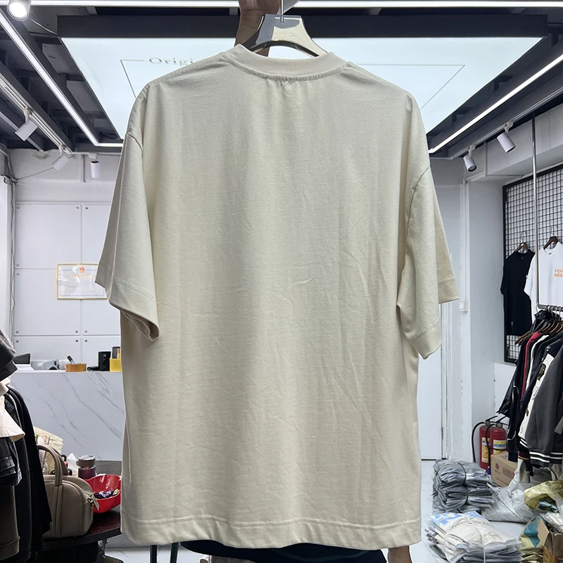 House of Errors Vintage Worn-look Loose Fit Hip Hop Short Sleeve T-shirt 3D Foil Print Creative Fun Cartoon Anime Design