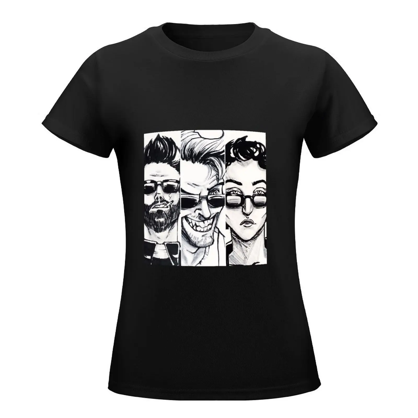 A Priest, A Vagabond and A Hitwoman T-Shirt tops Blouse cute t-shirts for Women