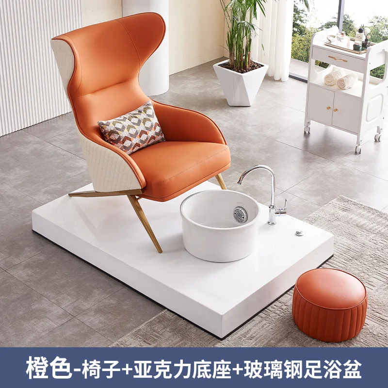 Portable Cosmetic Chair Electric Sink Luxury Throne Pedicure Chairs Nails Spa Bowl Cadeira De Manicure Salon Furniture MQ50XZ