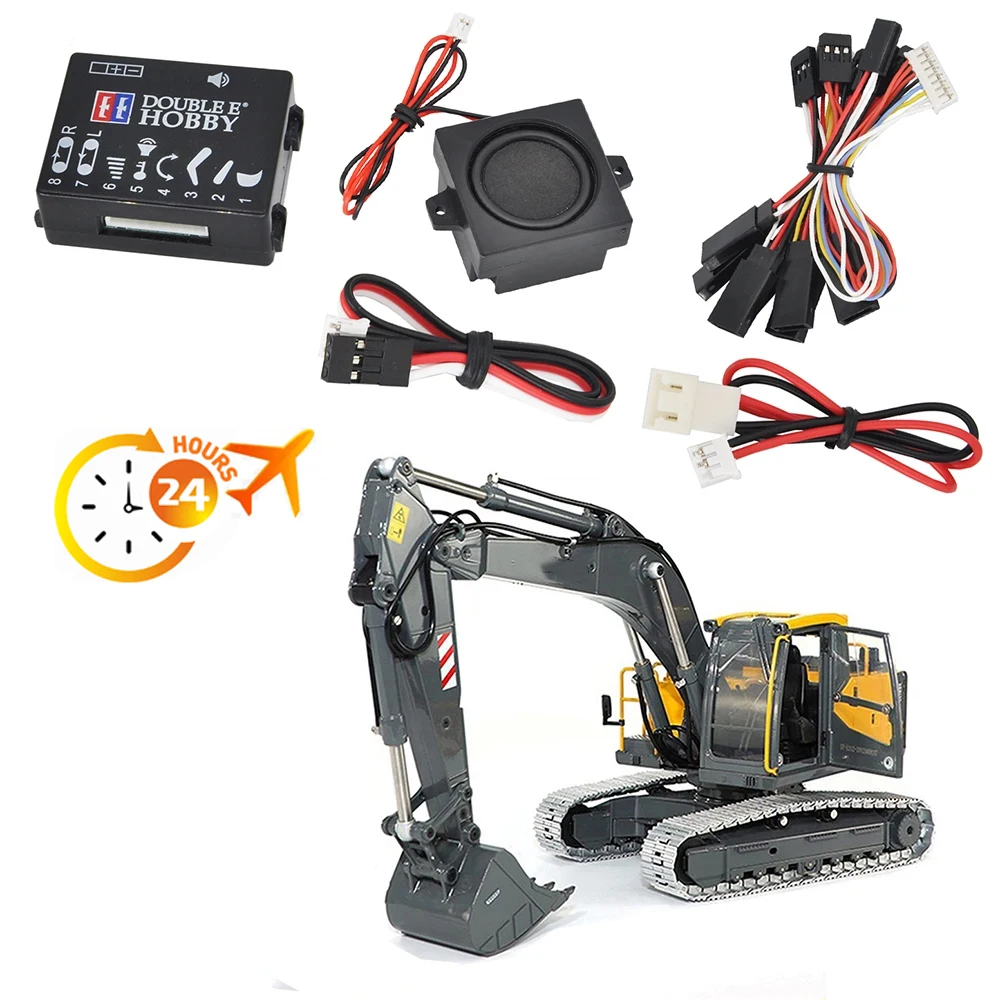 Double E เสียงระบบ EC160E E010 E111 RC Excavator อัพเกรดพิเศษเสียงโมดูล S010-001 Excavator เสียงอุปกรณ์เสริม