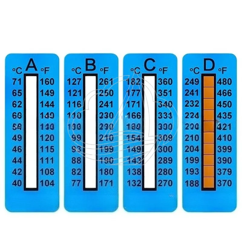 Thermosensitive Color Changing Temperature Test Paper Heat Sensing Temperature Measuring Sticker Indicator Label