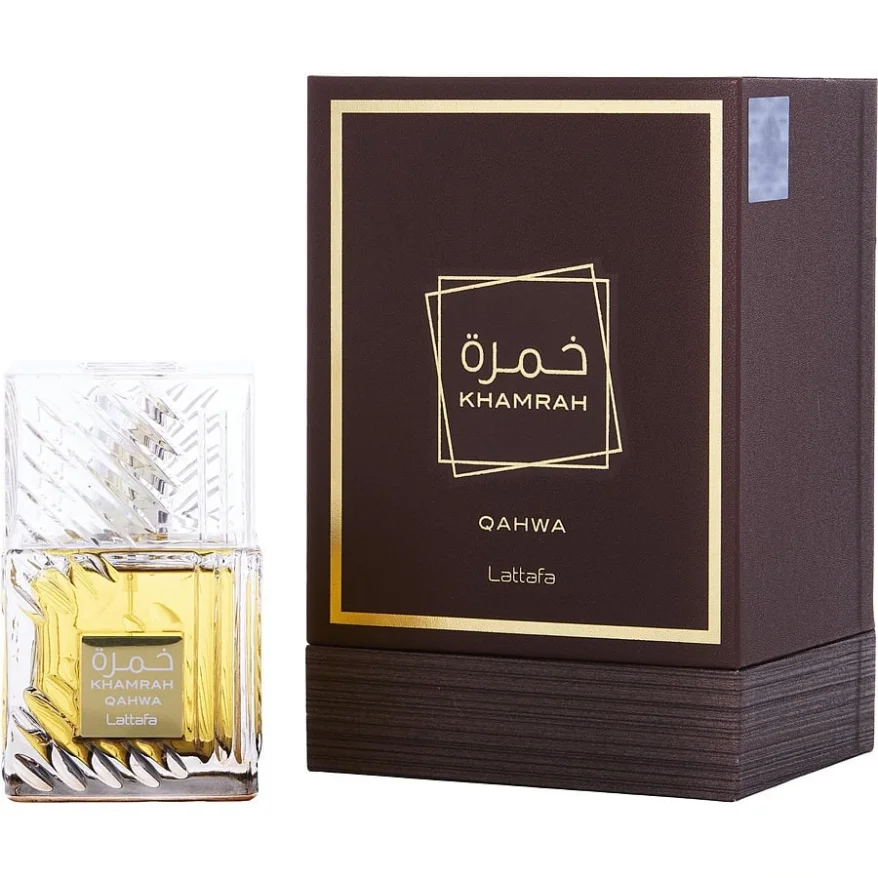 

Lattafa Khamrah Qahwa для унисекс Eau De Parfum Spray 100 мл Woody восточные заметки стойкий аромат гарантированный