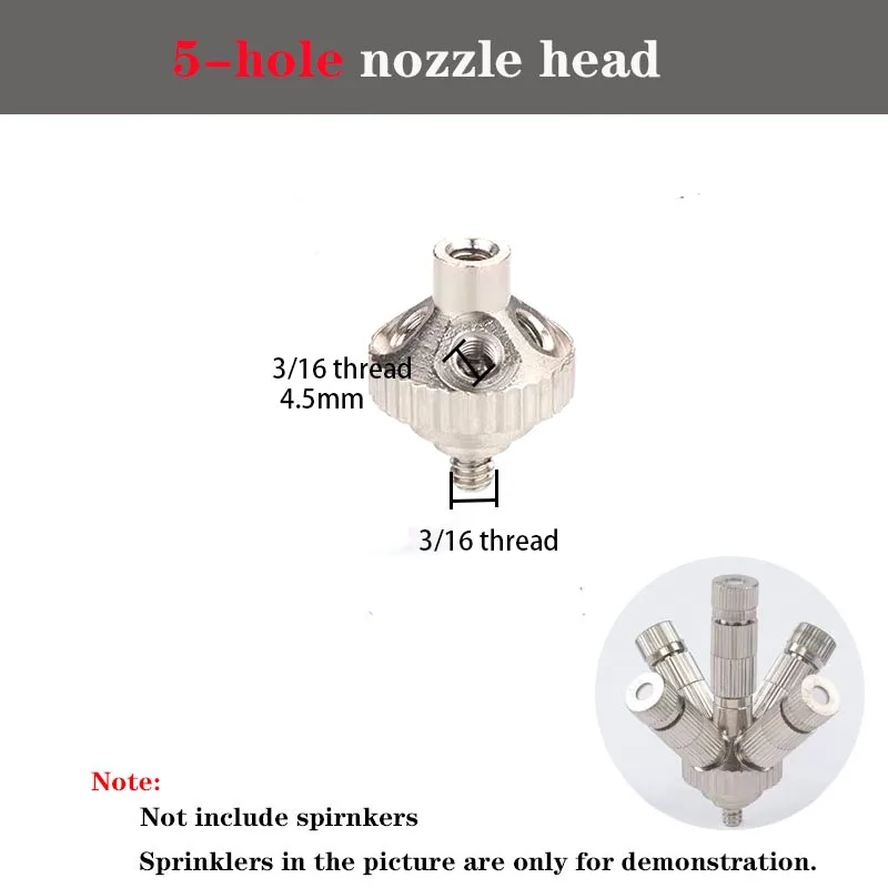 3/16 \'\'wysokiego ciśnienia miedzi gwint męski nawilżania atomizacji porowate dysza do ogrodu cieplarnianych System chłodzenia mgłą