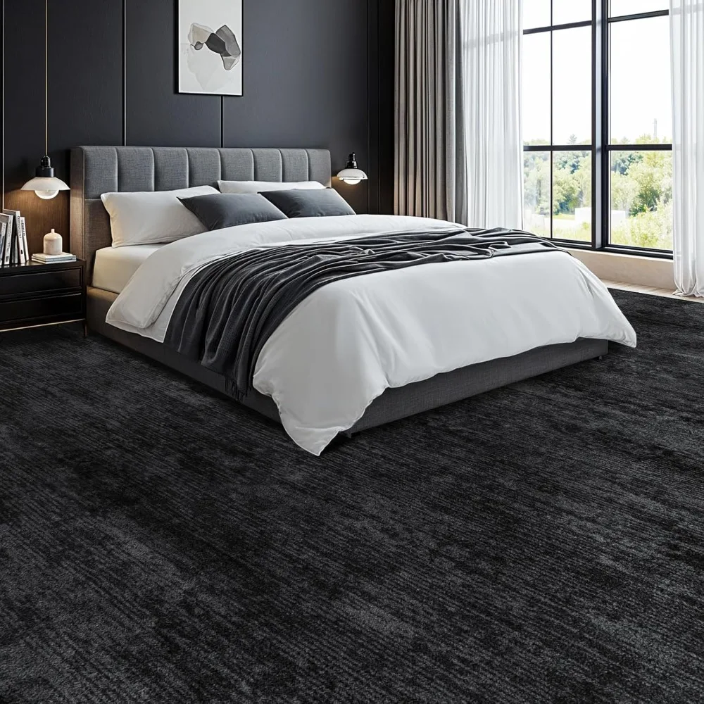 Stain-Resistant 8x10 Boho Area Rug with Non-Slip Backing for Living Room and Bedroom, Durable and Ultra-Thin Vintage Style