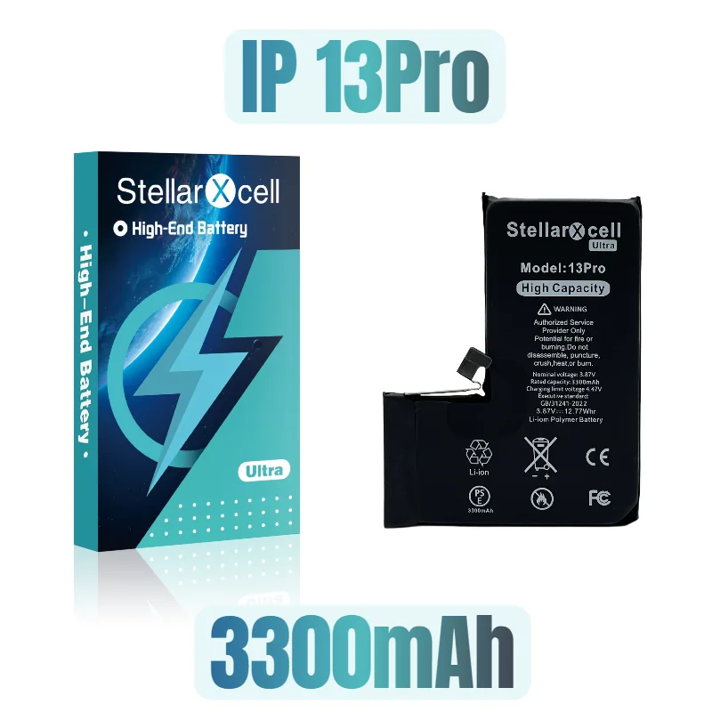 StellarXcell Ultra High capacity batterij 7037 TI voor iPhone 7 8 X XR XRMAX XS 11 12 Pro 13 mini 14 Plus 15 Pro Max met gratis gereedschap