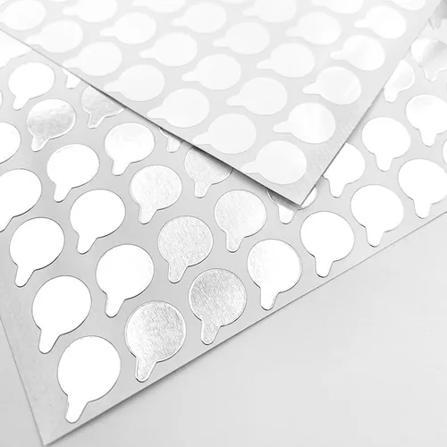 Imagen 2 del producto Adhesivo de sellado de papel de aluminio autoadhesivo, 9/11/13/15/19/22/32/38mm, para botellas de plástico, cosméticos, contenedores de loción de tubo suave