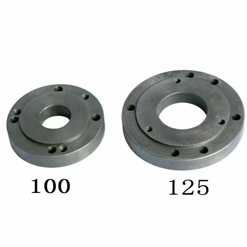 100mm /125mm Back Connection Plate CNC Lathe Machine Tool Chuck Cover, Connecting Plate Lathe Instrument Accessories