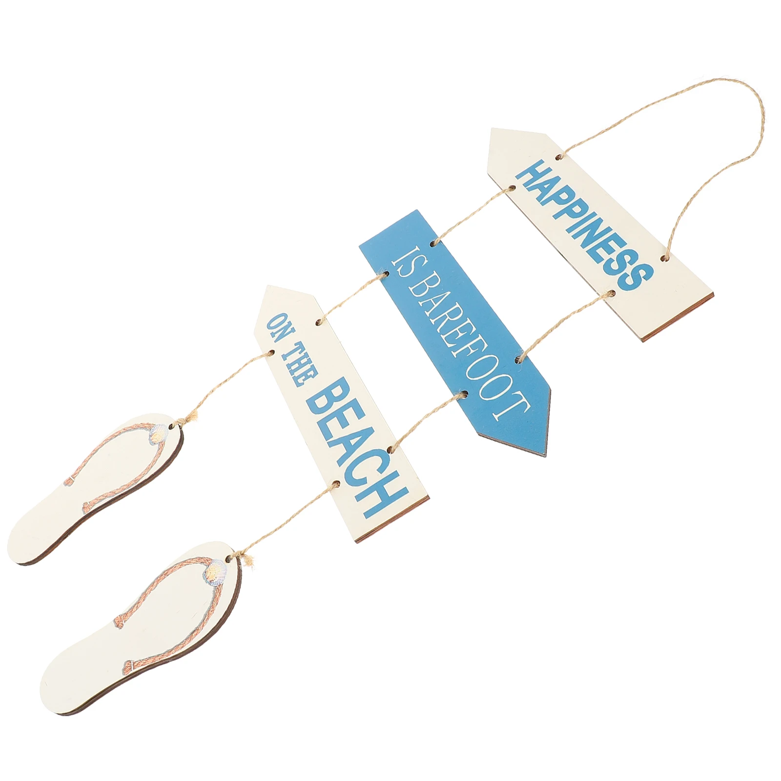 

Wooden Hanging Decor Beach Slippers Pendant Home Cafe Shop Wall House Unique DIY Decorations Beach Theme Nautical