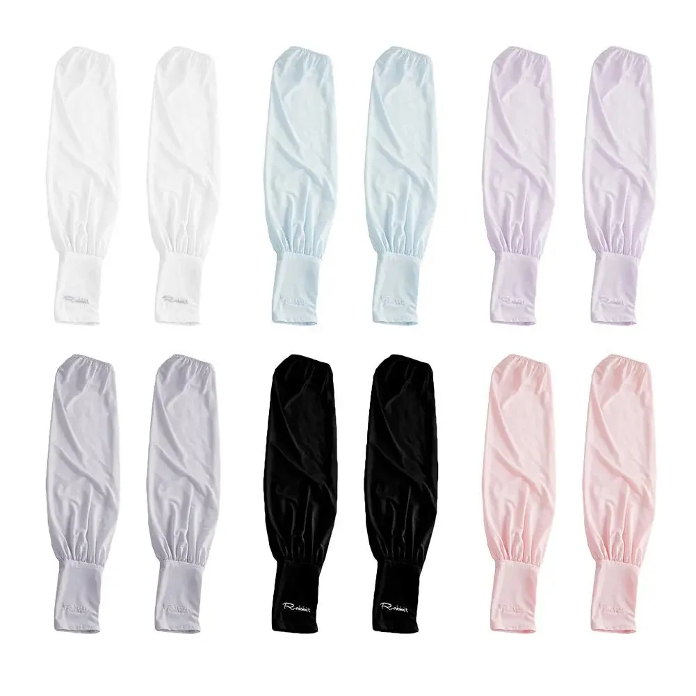 Summer Loose Sunscreen Driving Ice Silk Sleeve Female Long Length UV Protection Arm Arm Glove Sleeves Super Soft Breathable