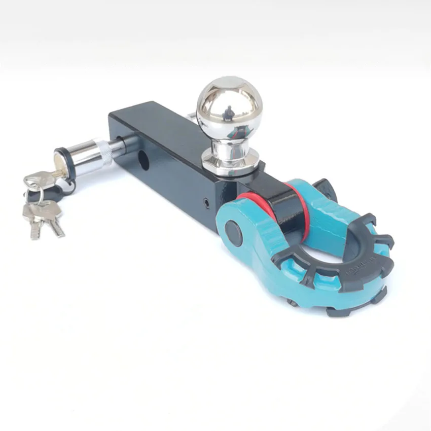 

Solid Trailer Arm With Shackle And Hitch Ball Hook Square Mouth Traction Towing Hauling Recovery Kits