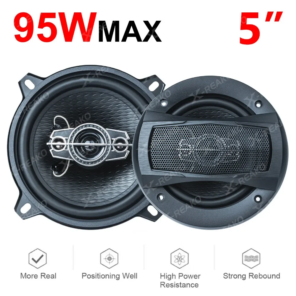 5inch 95W Car Coaxial Speaker TS-A1386F Universal Music Stereo High Noise Reduction Full Range Frequency Auto Loud Speakers