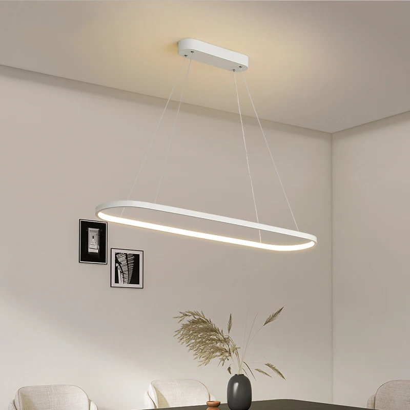 Modern LED Pendant Light Minimalism Line Lamp For Living Room Dining Room Bedroom Hanging Chandelier Home Decoration Lighting