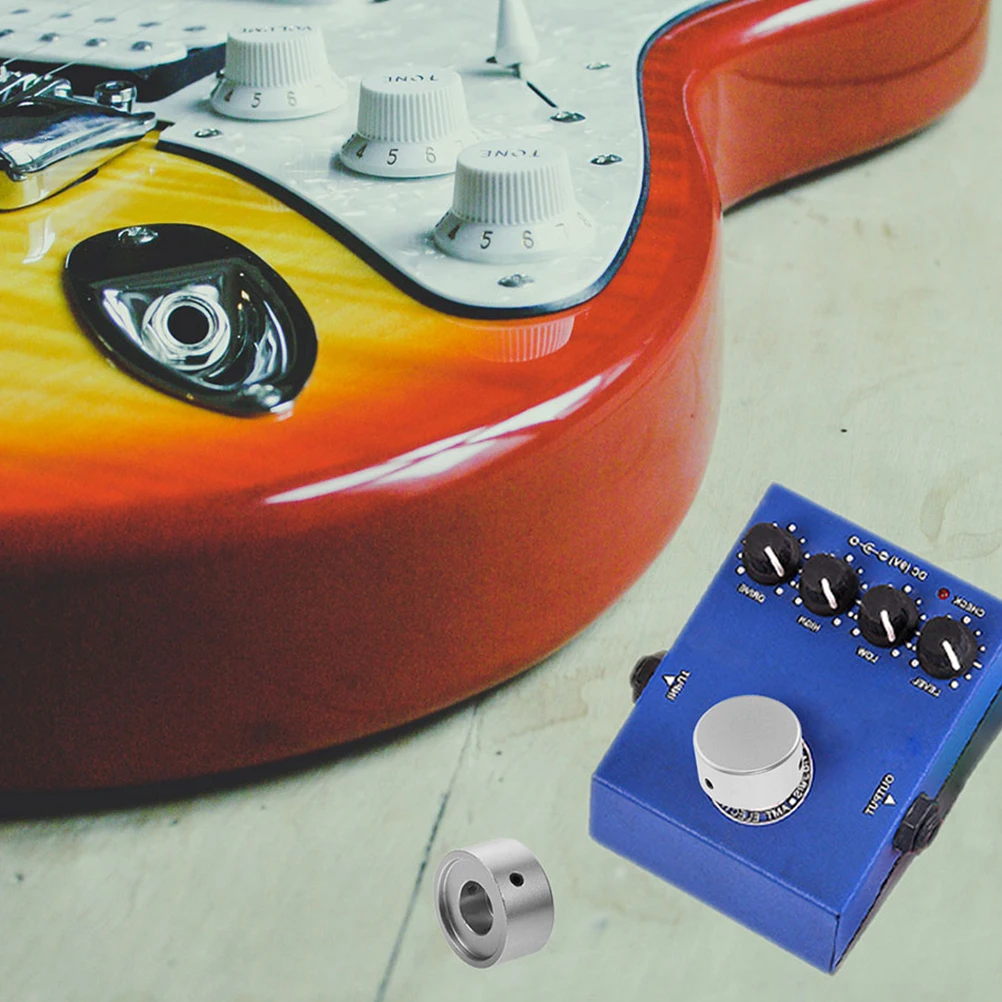 

Effect Knob Guitar Pedal Accessories Foot Nail Cap Protective Footswitch Metal Replacement Toppers