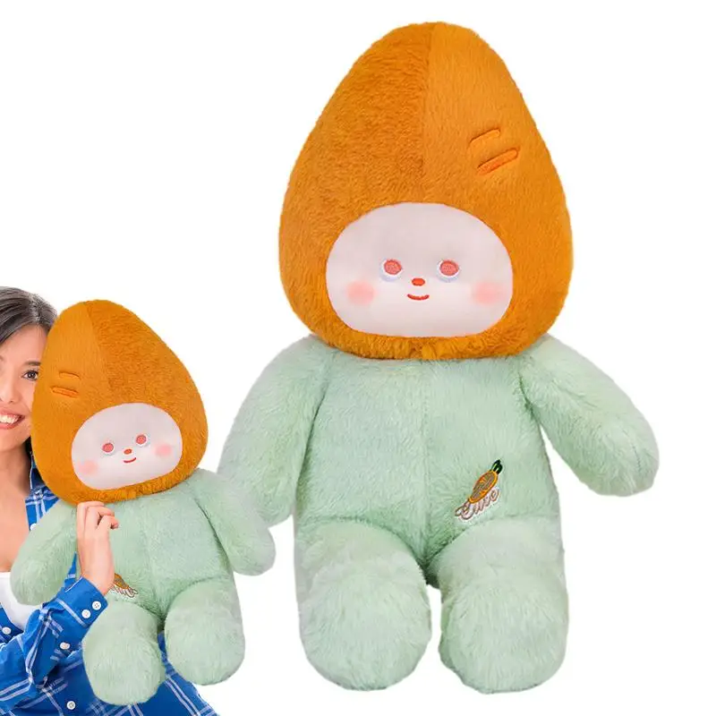 Peluches de animales de peluche de verduras, peluches suaves de 19,7 pulgadas, juguetes de zanahoria