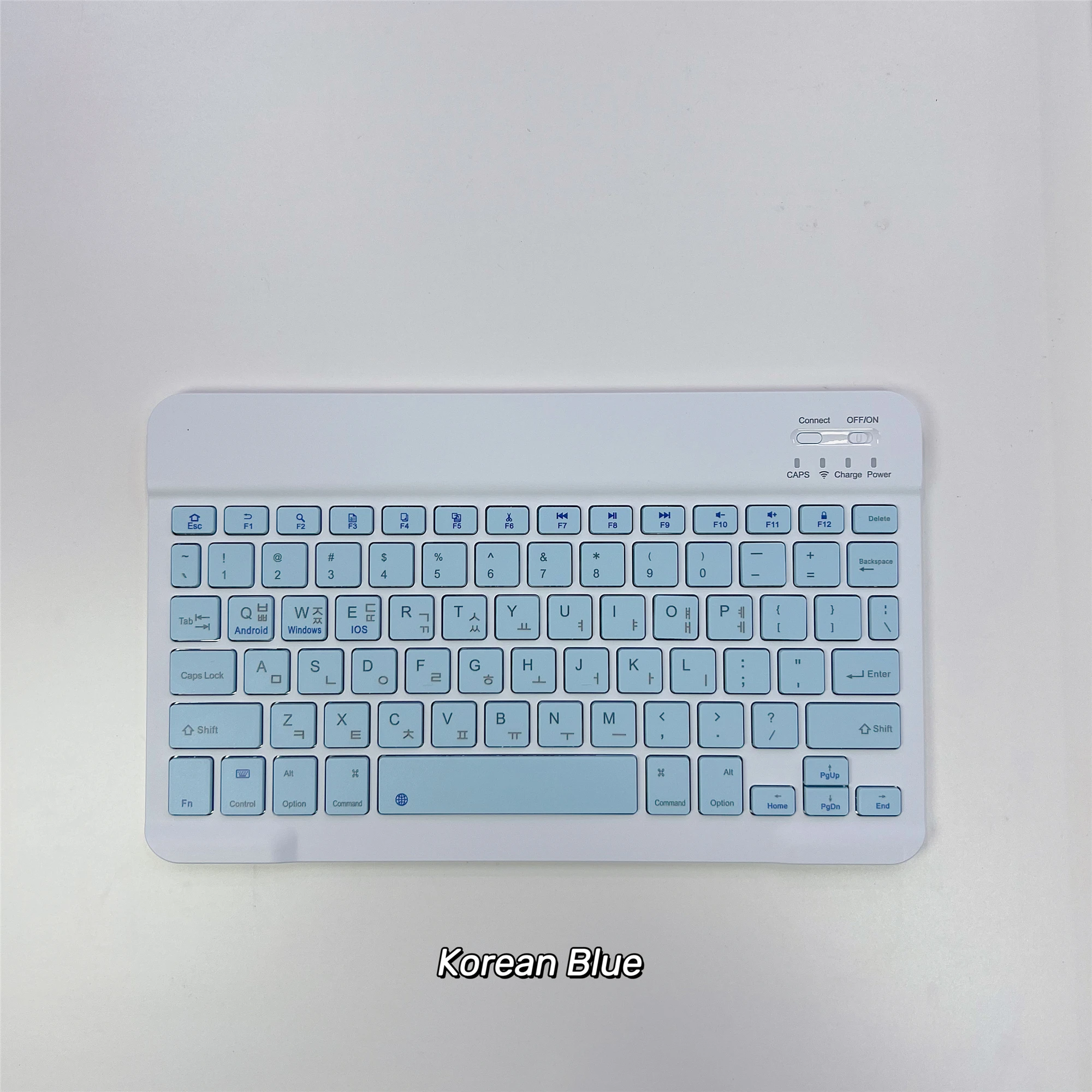 Coreano/japés/español/tailandés/losbew/Russain teclado Bluetooth ultradelgado portátil Mini inalámbrico recargable para iPad iPhone