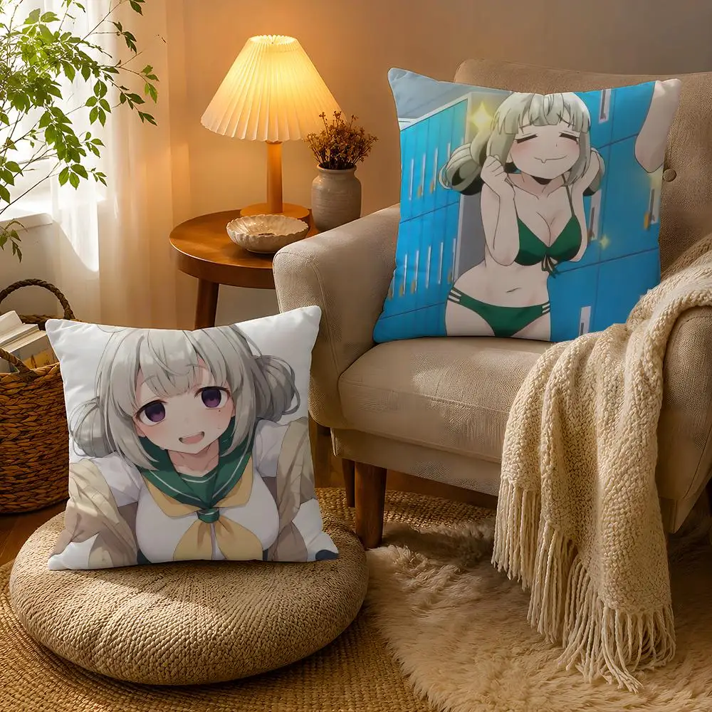 Sexy Anime A-Araga Kiwi Pillow Case Soft Plush Cushion Cover Double Print and Invisible Zipper for Sofa Home Car Use 3