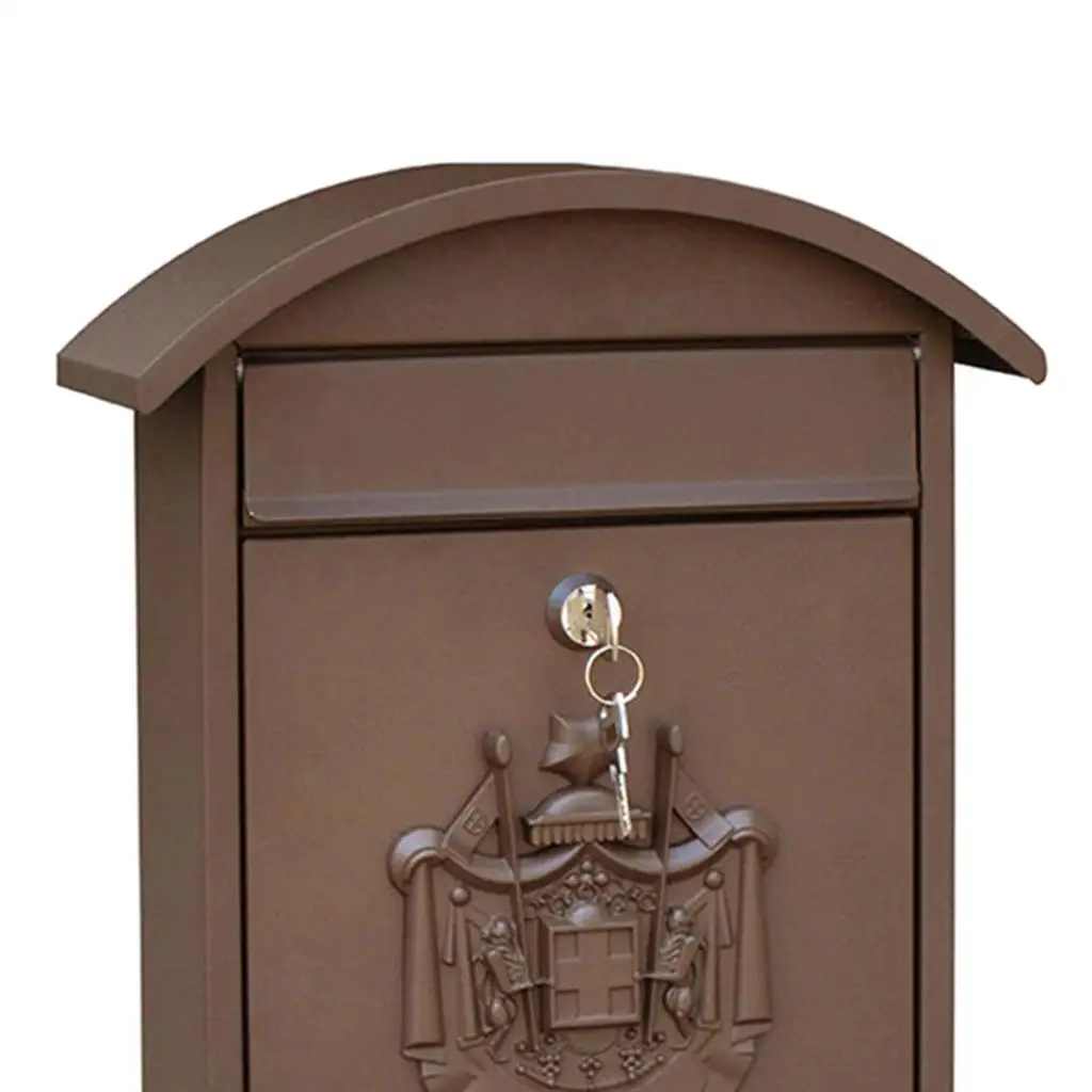 

Mailbox Mail Secure Locking Mail Box 26x10x36cm Decorative Letterbox