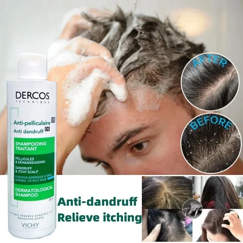 

200ml Dercos Deep Cleansing Scalp Oil Control Fluffy Soothing Damaged Hair Moisturizing Smooth Scalp Care Shampoo