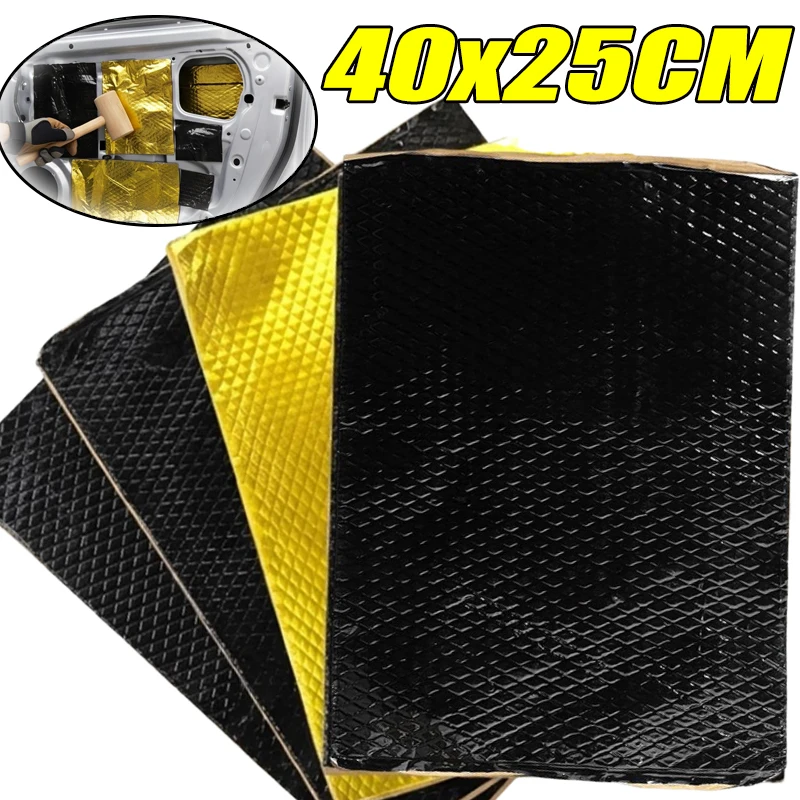 Adhesive Sound Deadening Mat Self Butyl Rubber Aluminum Foil Damping Sheet Heat Insulation Cotton for Car DIY Noise Reduction