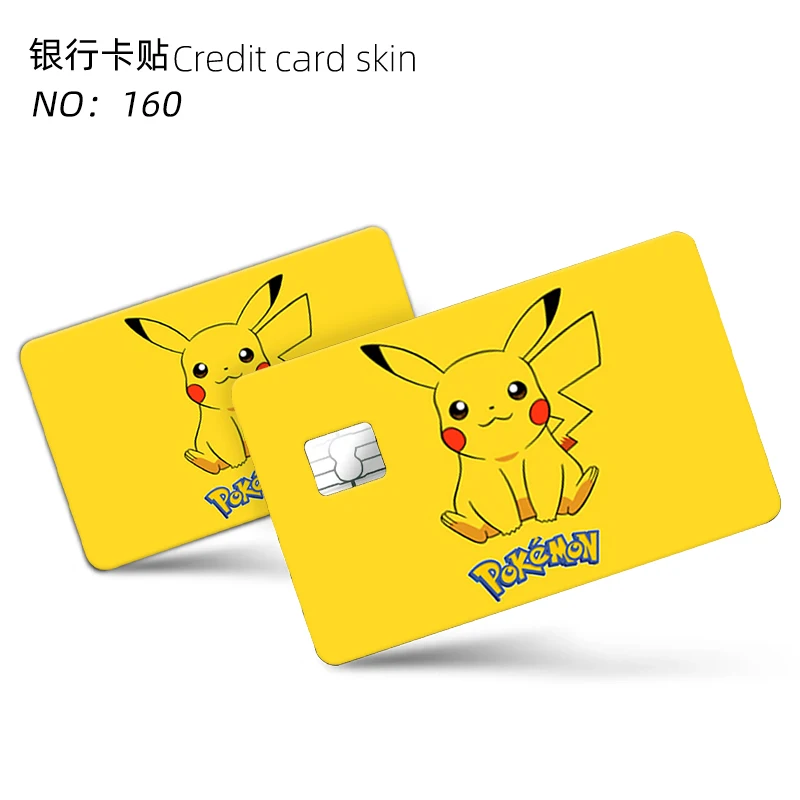 Pokemon Various Anime Bank Credit Cards Bus Pass Stickers Cool Decoration Waterproof Stickers Collection Toys Gifts