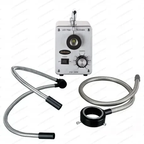 

Light Microscope Illuminator 50W LED 50WYRFiber Optic O-Y