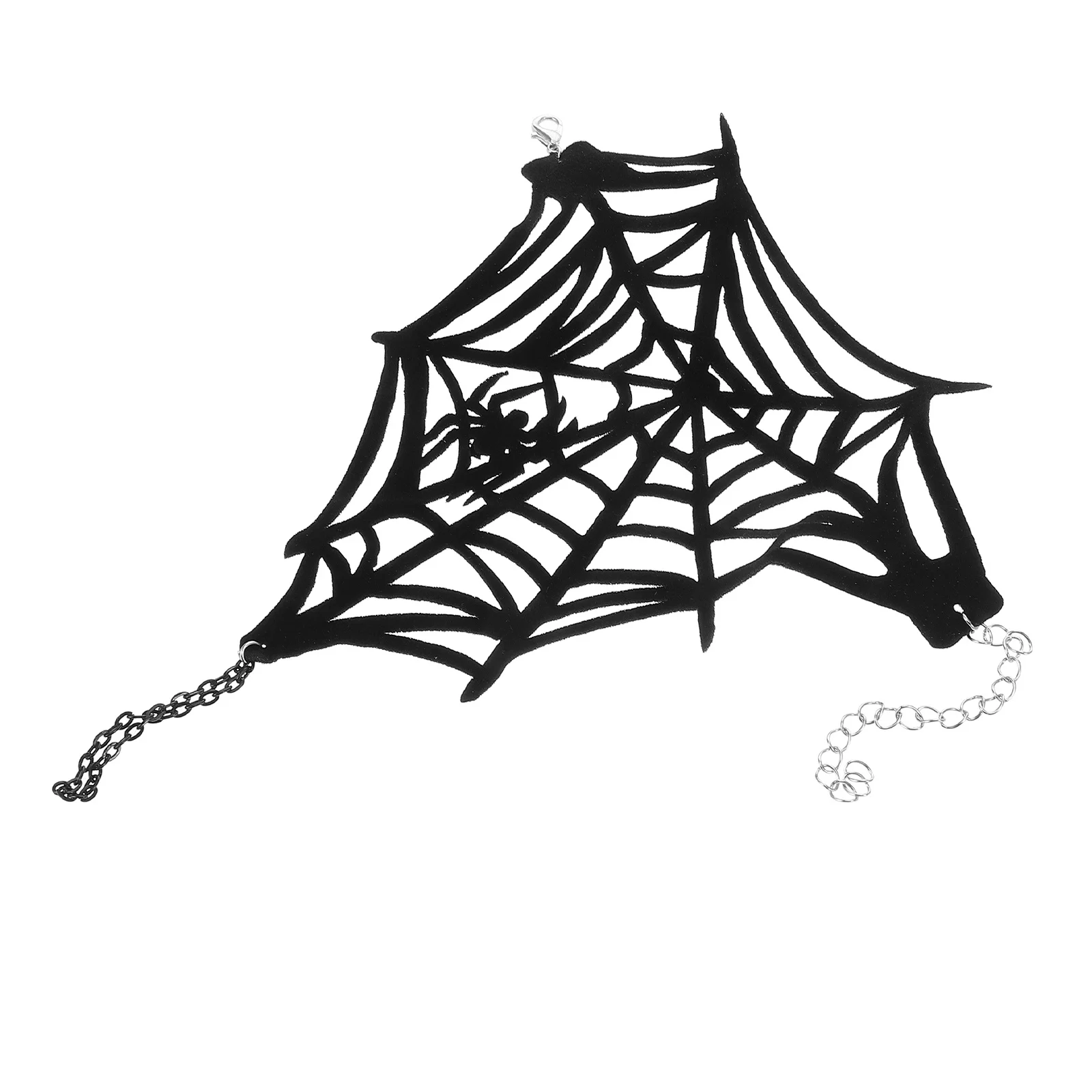 

Halloween Fingerless Gloves Spider Web Wristband Adjustable Vintage Inspired Punk Style Wrist Accessory Halloween Party Wear