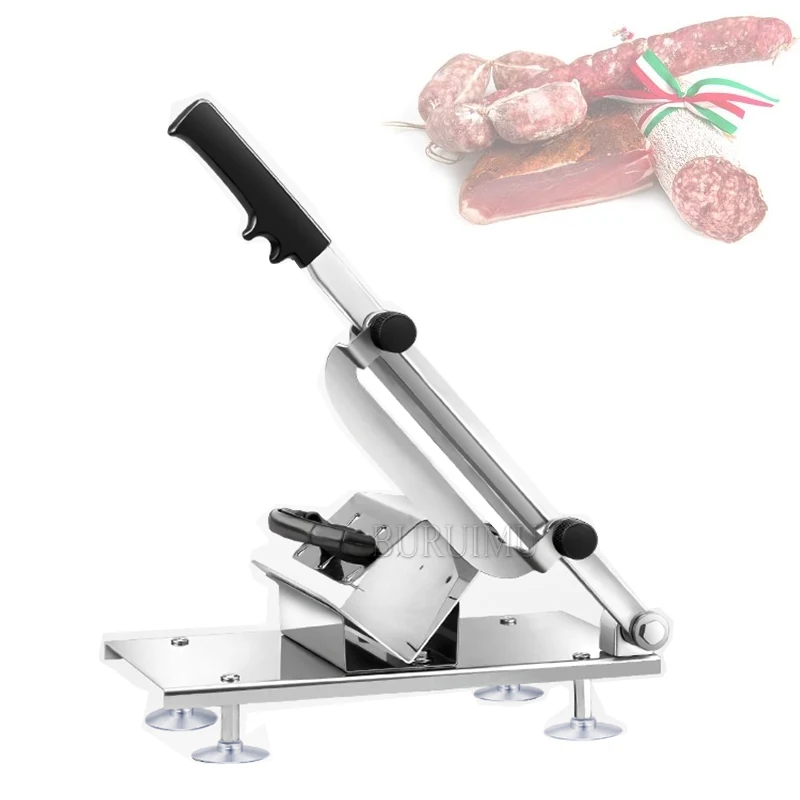 Commercial Household Manual Meat Slicer Lamb Beef Meatloaf Frozen Meat Cutting Machine Vegetable Mutton Rolls Hand Mincer Cutter