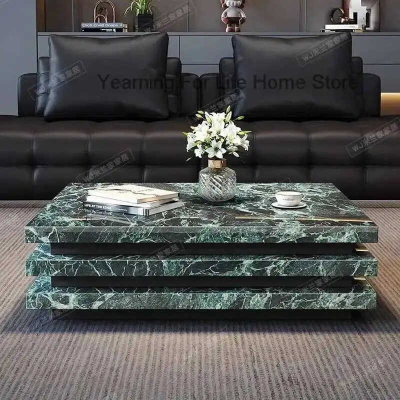 

Modern Industrial Mechanism Coffee Table Aesthetic Clear Living Room Side Table Luxury Center Meubles Lounge Suite Furniture