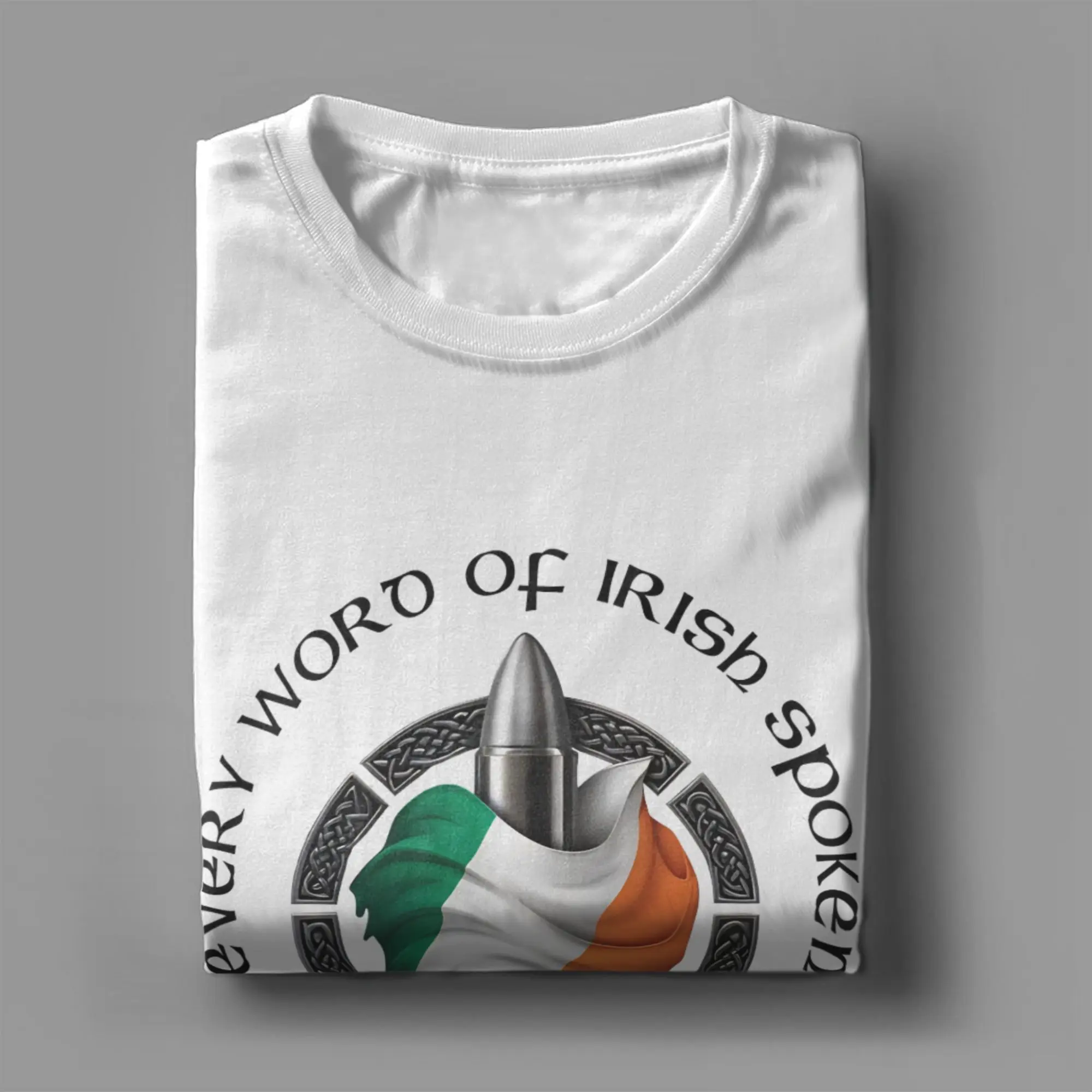KneeCap Belfast Irish Accessories Unisex T Shirt Cotton Tee Graphic Printing  T-shirt Clothing view 2