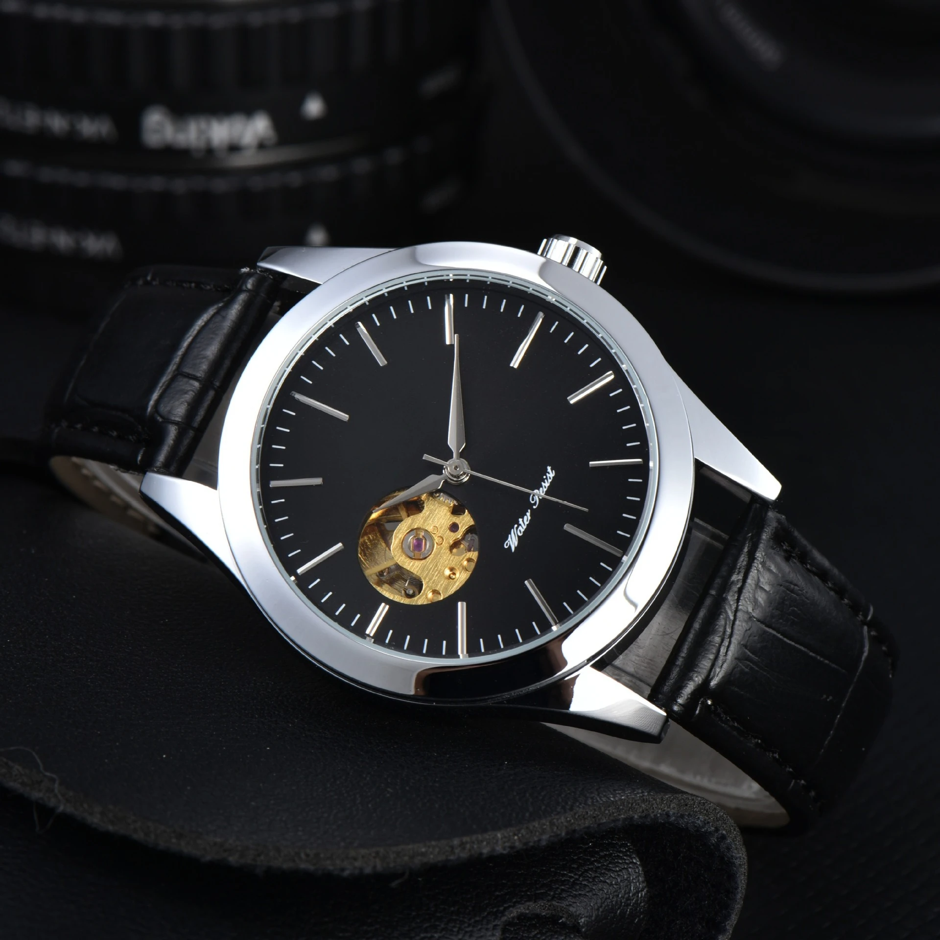 

2026 Trending Men's Automatic Watch - Luxury Mechanical Wristwatch with Skeleton Dial, Versatile Waterproof Daily Watch