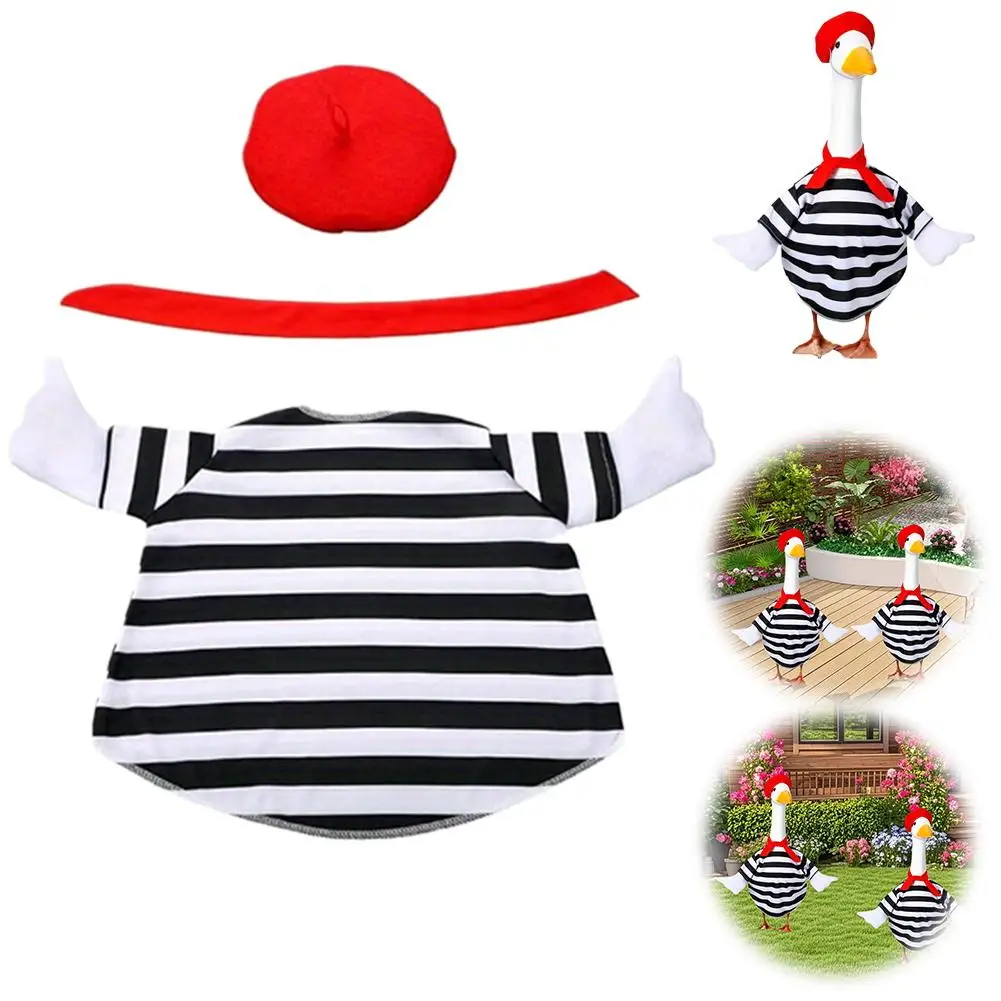 

Artist Goose Outfit Lawn And Porch Costume Goose Decorations Yard Duck Clothing for Lawn and Porch Decor