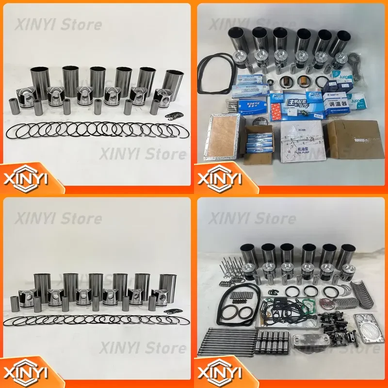 Weichai Diesel Engine Spare Parts for WP10 WP12 WD615 WD618 Piston Cylinder Liner Overhaul Repair Kit for FAW SINOTRUK HOWO