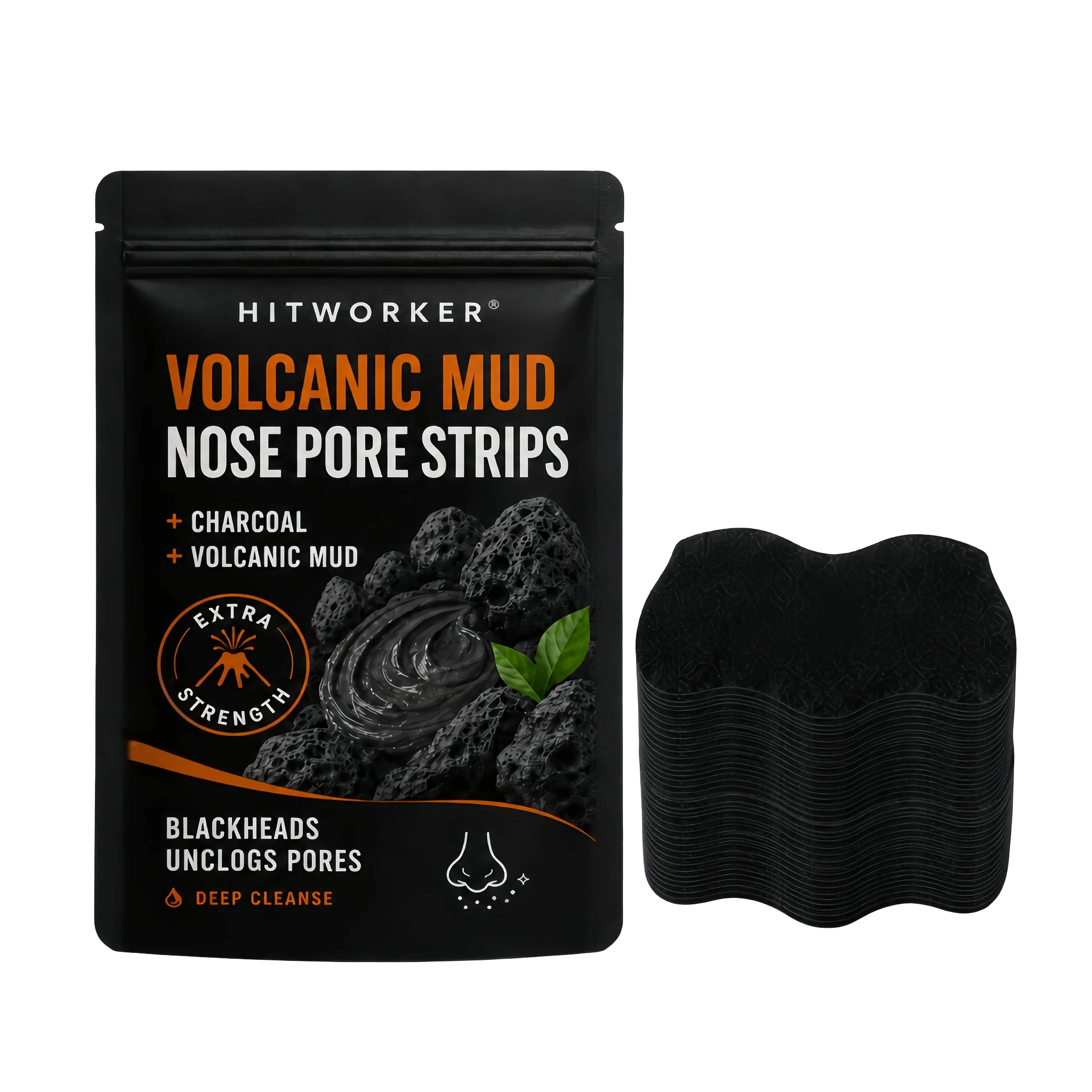 Tea Tree Charcoal Nose Strips for Men & Women Deep Pore Cleansing Oil Control Easy Home Facial Skincare